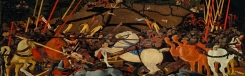 La Battaglia di San Romano La Battaglia di San Romano in de Uffizi
